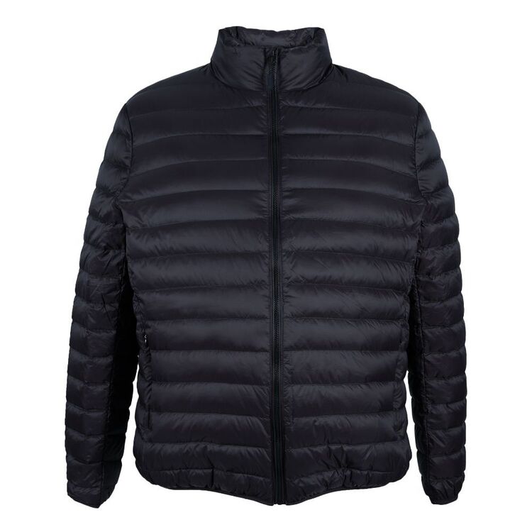 MA CLOTHING Article #2407 Men’s Plus Size Eco Lite Down Jacket Black